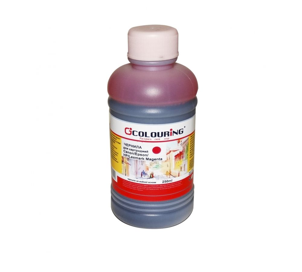 Чернила Colouring CG-INK-UNI-M 250мл для картриджей Canon/Epson/HP/Lexmark