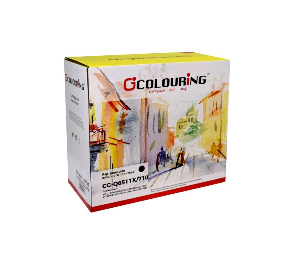 Картридж Colouring CG-Q6511X/710 для принтеров HP/Canon